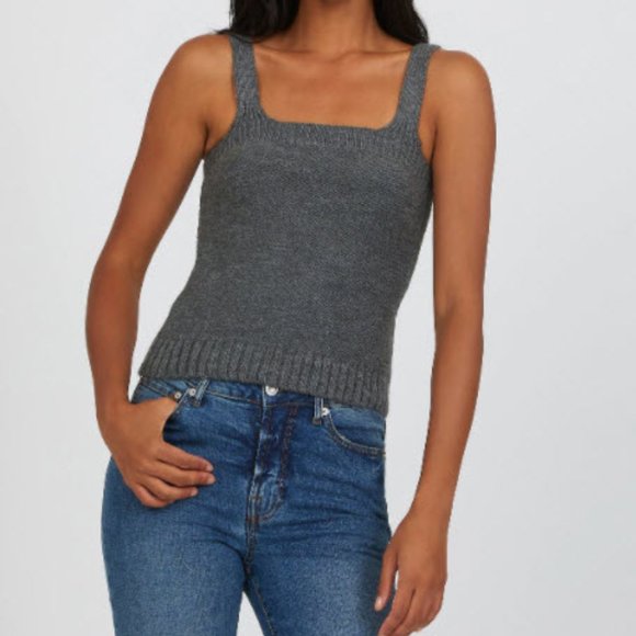 Thick Strap Rib Knit Sweater - Picture 1 of 2